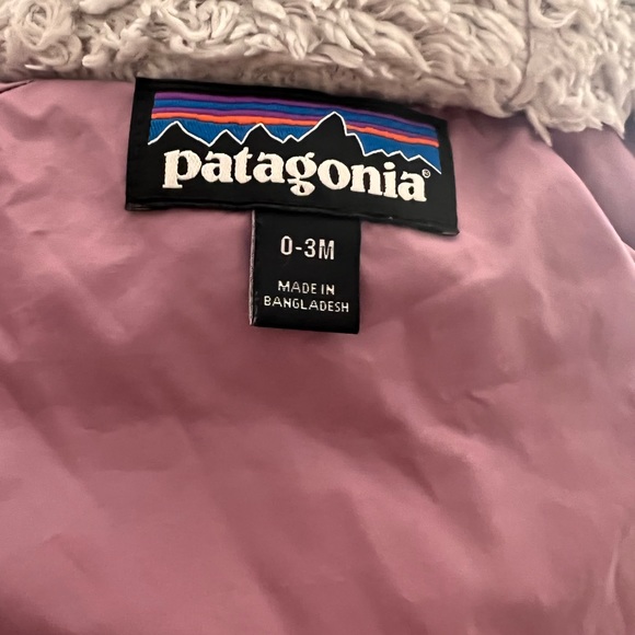 Patagonia Infant Down Puffball Snowsuit in Plum - Picture 2 of 3